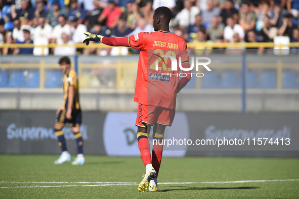 Demba Thiam of SS Juve Stabia during the Serie B match between SS Juve Stabia and Palermo FC at Stadio Romeo Menti Castellammare Di Stabia I...