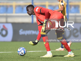 Demba Thiam of SS Juve Stabia during the Serie B match between SS Juve Stabia and Palermo FC at Stadio Romeo Menti Castellammare Di Stabia I...