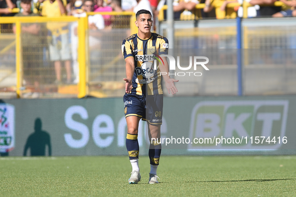 Nicola Mosti of SS Juve Stabia during the Serie B match between SS Juve Stabia and Palermo FC at Stadio Romeo Menti Castellammare Di Stabia...