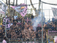 Supporters of Palermo FC during the Serie B match between SS Juve Stabia and Palermo FC at Stadio Romeo Menti Castellammare Di Stabia Italy...