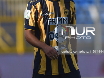 Leonardo Candellone of SS Juve Stabia during the Serie B match between SS Juve Stabia and Palermo FC at Stadio Romeo Menti Castellammare Di...