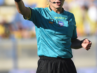 Referee Simone Sozza during the Serie B match between SS Juve Stabia and Palermo FC at Stadio Romeo Menti Castellammare Di Stabia Italy on 1...