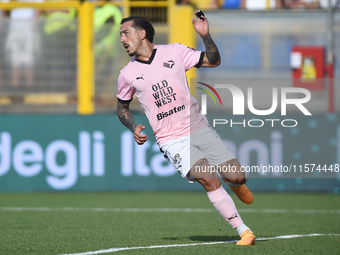 Francesco Di Mariano of Palermo FC during the Serie B match between SS Juve Stabia and Palermo FC at Stadio Romeo Menti Castellammare Di Sta...