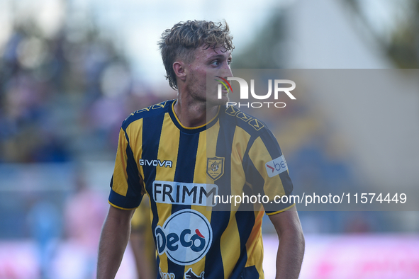 Marco Bellich of SS Juve Stabia during the Serie B match between SS Juve Stabia and Palermo FC at Stadio Romeo Menti Castellammare Di Stabia...