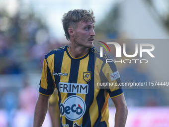 Marco Bellich of SS Juve Stabia during the Serie B match between SS Juve Stabia and Palermo FC at Stadio Romeo Menti Castellammare Di Stabia...