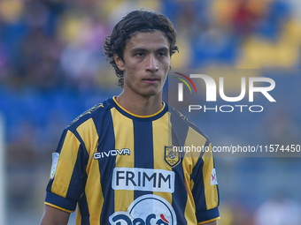 Giuseppe Leone of SS Juve Stabia during the Serie B match between SS Juve Stabia and Palermo FC at Stadio Romeo Menti Castellammare Di Stabi...