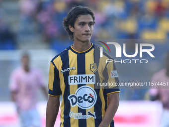 Giuseppe Leone of SS Juve Stabia during the Serie B match between SS Juve Stabia and Palermo FC at Stadio Romeo Menti Castellammare Di Stabi...