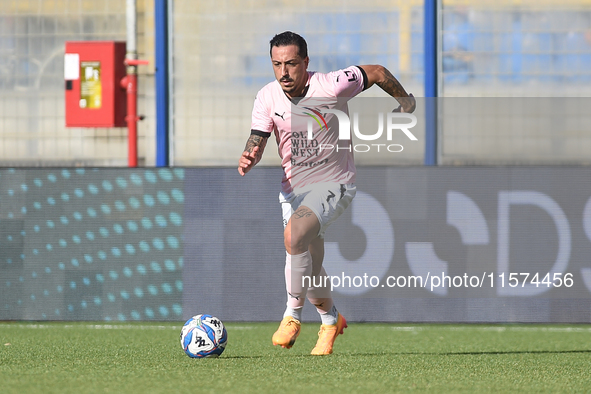 Francesco Di Mariano of Palermo FC during the Serie B match between SS Juve Stabia and Palermo FC at Stadio Romeo Menti Castellammare Di Sta...