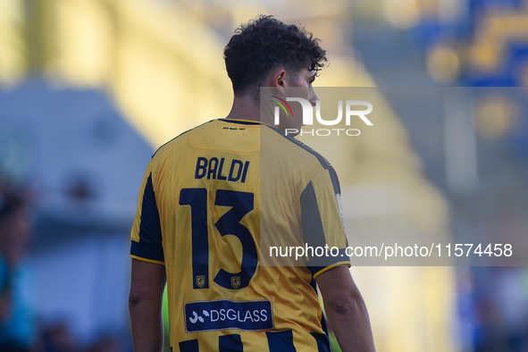 Matteo Baldi of SS Juve Stabia during the Serie B match between SS Juve Stabia and Palermo FC at Stadio Romeo Menti Castellammare Di Stabia...