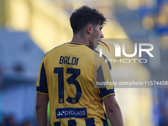 Matteo Baldi of SS Juve Stabia during the Serie B match between SS Juve Stabia and Palermo FC at Stadio Romeo Menti Castellammare Di Stabia...