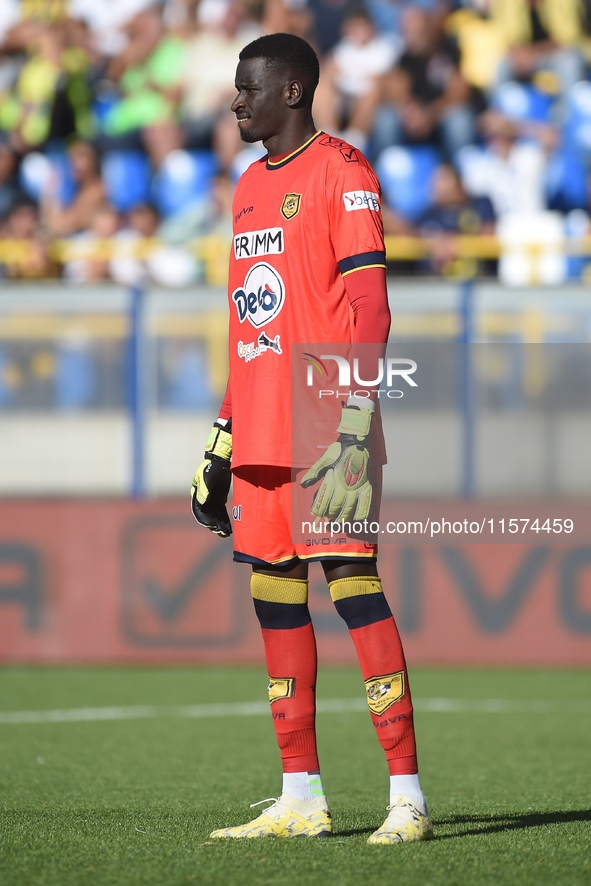 Demba Thiam of SS Juve Stabia during the Serie B match between SS Juve Stabia and Palermo FC at Stadio Romeo Menti Castellammare Di Stabia I...