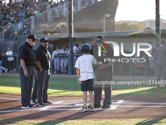 The Oakland Ballers (1) beat the Yolo High Wheelers (0) in game 2 (round 1) of the Pioneer Baseball League's playoffs in Oakland, Calif., on...