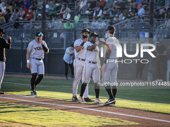 The Oakland Ballers (1) beat the Yolo High Wheelers (0) in game 2 (round 1) of the Pioneer Baseball League's playoffs in Oakland, Calif., on...