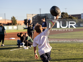 The Oakland Ballers (1) beat the Yolo High Wheelers (0) in game 2 (round 1) of the Pioneer Baseball League's playoffs in Oakland, Calif., on...