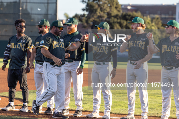 The Oakland Ballers (1) beat the Yolo High Wheelers (0) in game 2 (round 1) of the Pioneer Baseball League's playoffs in Oakland, Calif., on...