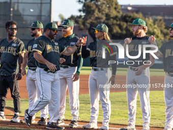 The Oakland Ballers (1) beat the Yolo High Wheelers (0) in game 2 (round 1) of the Pioneer Baseball League's playoffs in Oakland, Calif., on...