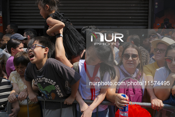 Members of the Chinese community in Sao Paulo, Brazil, gather in the city center to celebrate the Mid-Autumn Festival, an important cultural...