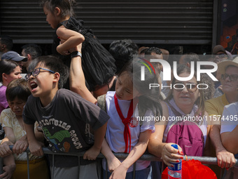 Members of the Chinese community in Sao Paulo, Brazil, gather in the city center to celebrate the Mid-Autumn Festival, an important cultural...