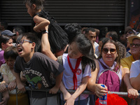 Members of the Chinese community in Sao Paulo, Brazil, gather in the city center to celebrate the Mid-Autumn Festival, an important cultural...