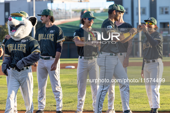 The Oakland Ballers (1) beat the Yolo High Wheelers (0) in game 2 (round 1) of the Pioneer Baseball League's playoffs in Oakland, Calif., on...