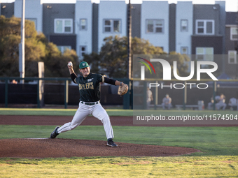 The Oakland Ballers (1) beat the Yolo High Wheelers (0) in game 2 (round 1) of the Pioneer Baseball League's playoffs in Oakland, Calif., on...