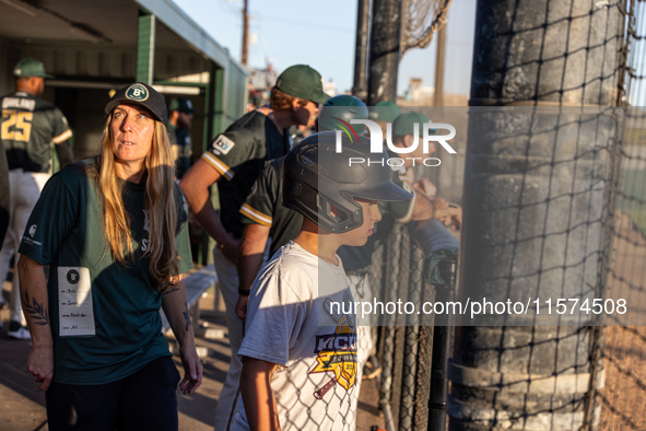 The Oakland Ballers (1) beat the Yolo High Wheelers (0) in game 2 (round 1) of the Pioneer Baseball League's playoffs in Oakland, Calif., on...