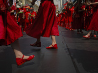 Members of the Chinese community in Sao Paulo, Brazil, gather in the city center to celebrate the Mid-Autumn Festival, an important cultural...