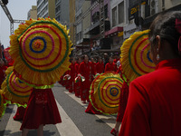 Members of the Chinese community in Sao Paulo, Brazil, gather in the city center to celebrate the Mid-Autumn Festival, an important cultural...