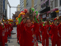 Members of the Chinese community in Sao Paulo, Brazil, gather in the city center to celebrate the Mid-Autumn Festival, an important cultural...