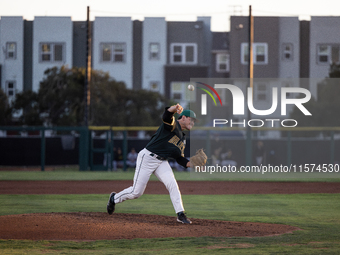 The Oakland Ballers (1) beat the Yolo High Wheelers (0) in game 2 (round 1) of the Pioneer Baseball League's playoffs in Oakland, Calif., on...