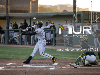 The Oakland Ballers (1) beat the Yolo High Wheelers (0) in game 2 (round 1) of the Pioneer Baseball League's playoffs in Oakland, Calif., on...