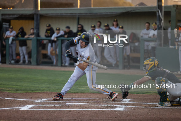 The Oakland Ballers (1) beat the Yolo High Wheelers (0) in game 2 (round 1) of the Pioneer Baseball League's playoffs in Oakland, Calif., on...