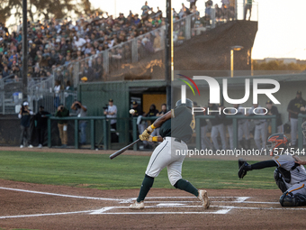 The Oakland Ballers (1) beat the Yolo High Wheelers (0) in game 2 (round 1) of the Pioneer Baseball League's playoffs in Oakland, Calif., on...