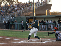 The Oakland Ballers (1) beat the Yolo High Wheelers (0) in game 2 (round 1) of the Pioneer Baseball League's playoffs in Oakland, Calif., on...