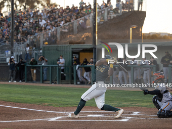 The Oakland Ballers (1) beat the Yolo High Wheelers (0) in game 2 (round 1) of the Pioneer Baseball League's playoffs in Oakland, Calif., on...