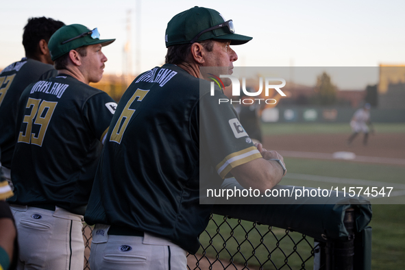 The Oakland Ballers (1) beat the Yolo High Wheelers (0) in game 2 (round 1) of the Pioneer Baseball League's playoffs in Oakland, Calif., on...