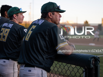 The Oakland Ballers (1) beat the Yolo High Wheelers (0) in game 2 (round 1) of the Pioneer Baseball League's playoffs in Oakland, Calif., on...