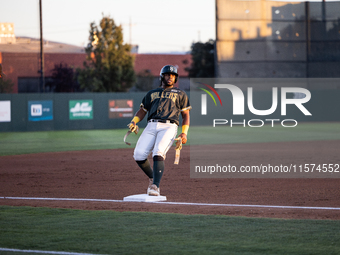 The Oakland Ballers (1) beat the Yolo High Wheelers (0) in game 2 (round 1) of the Pioneer Baseball League's playoffs in Oakland, Calif., on...