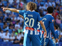 Alex Kral plays during the match between RCD Espanyol and Deportivo Alaves, corresponding to week 5 of LaLiga EA Sports, at the RCDE Stadium...