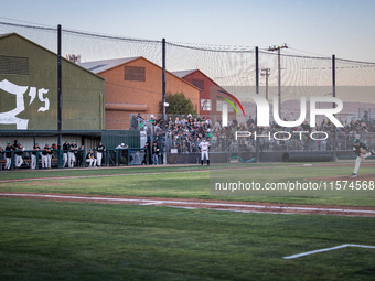 The Oakland Ballers (1) beat the Yolo High Wheelers (0) in game 2 (round 1) of the Pioneer Baseball League's playoffs in Oakland, Calif., on...