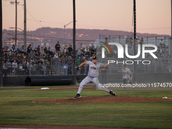 The Oakland Ballers (1) beat the Yolo High Wheelers (0) in game 2 (round 1) of the Pioneer Baseball League's playoffs in Oakland, Calif., on...