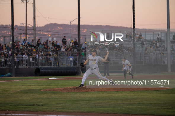 The Oakland Ballers (1) beat the Yolo High Wheelers (0) in game 2 (round 1) of the Pioneer Baseball League's playoffs in Oakland, Calif., on...