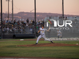 The Oakland Ballers (1) beat the Yolo High Wheelers (0) in game 2 (round 1) of the Pioneer Baseball League's playoffs in Oakland, Calif., on...