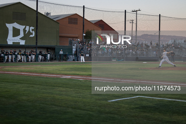 The Oakland Ballers (1) beat the Yolo High Wheelers (0) in game 2 (round 1) of the Pioneer Baseball League's playoffs in Oakland, Calif., on...