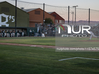 The Oakland Ballers (1) beat the Yolo High Wheelers (0) in game 2 (round 1) of the Pioneer Baseball League's playoffs in Oakland, Calif., on...