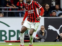 Emerson Royal plays during the Serie A match between AC Milan and Venezia FC in Milano, Italy, on September 14, 2024, at Stadio Giuseppe Mea...