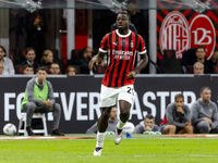 Youssouf Fofana plays during the Serie A match between AC Milan and Venezia FC in Milano, Italy, on September 14, 2024, at Stadio Giuseppe M...