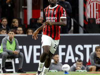 Youssouf Fofana plays during the Serie A match between AC Milan and Venezia FC in Milano, Italy, on September 14, 2024, at Stadio Giuseppe M...