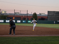 The Oakland Ballers (1) beat the Yolo High Wheelers (0) in game 2 (round 1) of the Pioneer Baseball League's playoffs in Oakland, Calif., on...