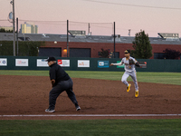 The Oakland Ballers (1) beat the Yolo High Wheelers (0) in game 2 (round 1) of the Pioneer Baseball League's playoffs in Oakland, Calif., on...